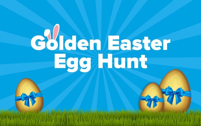 Easter egg hunt banner